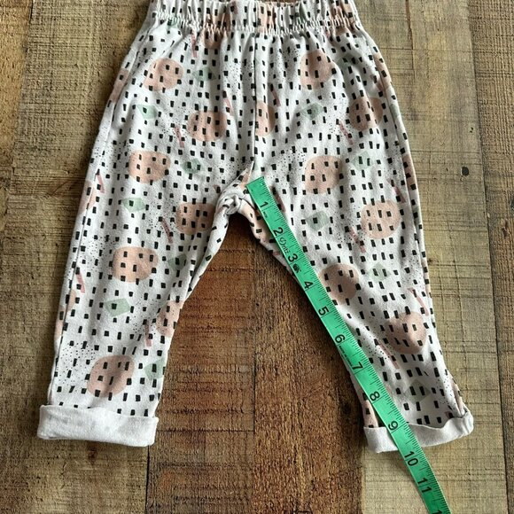 Chick Pea Girls Size 6-9M Geometric Shape Pattern Pants with Cuffed Ankles - Picture 4 of 6